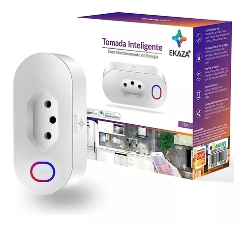 Tomada Inteligente Wifi Smart 16A App Alexa Google Home EKNX-T005 -  Cliqshop - Qualidade e Tecnologia