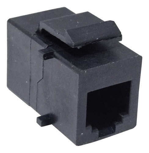 Negro 6p6c Utp Copla Rj12-rj12 Keystone Feedthrough Rj25-rj2