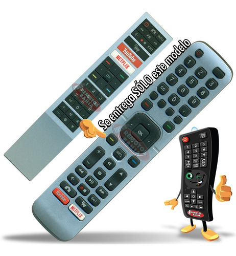 Control Remoto Para Smart Tv Aoc Netflix Youtube S5295 U6295