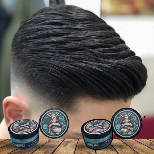 2 Pzas Pomada Moldeadora Para Cabello Y Barba Fijacion Alta
