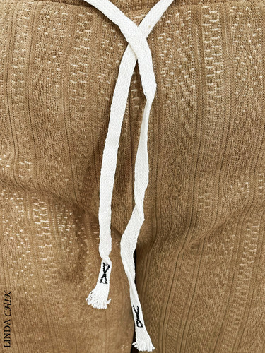 Pantalón Wide Leg Canalé Con Forro Afelpado Para Mujer 10pza