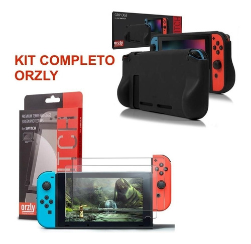 Nintendo Swicth Funda Vidrio Templado Protector Siliconas