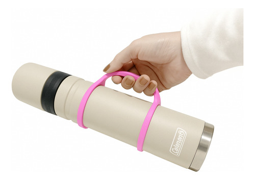 Manija Silicona Para Termo Vaso Térmico Botella De Agua Rosa