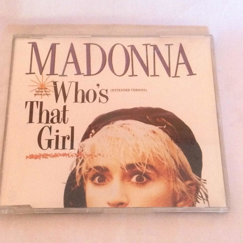 Madonna Whos That Girl Cd Maxi Single Rare Alemania 1987 (Usado)