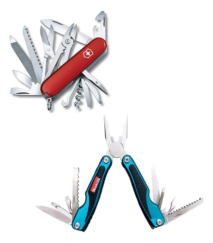 Navaja Suiza Victorinox Handyman + Makita Multitool Rojo