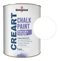 Comprar Creart Chalk Pintura A La Tiza Sinteplast 1l Color Laca Protectora