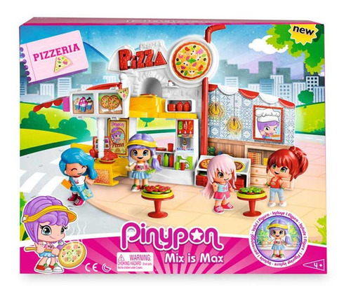 Figura Pinypon Local De Pizza Completa Incluye 50 Accesorios