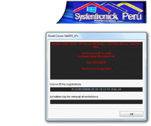 Reset Canon Todas + Generrador Keygen  Envio Gratis 