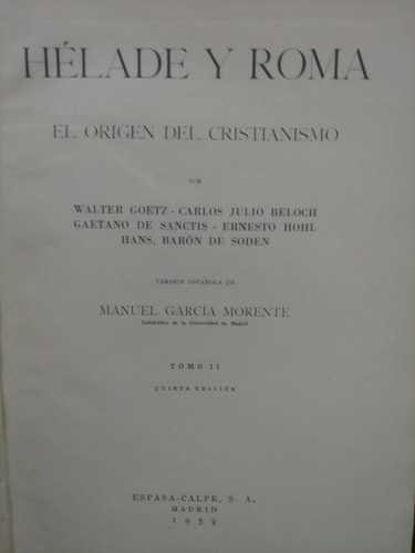 Historia Universal Helade Y Roma El Origen Del Cristianismo