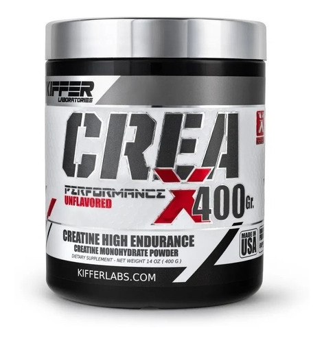 Creatina Crea X Performance 400 Grs Kiffer Original 80 Serv