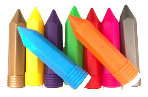 20 Cilindro Estuche Lapicero Crayola Plástico Personalizado