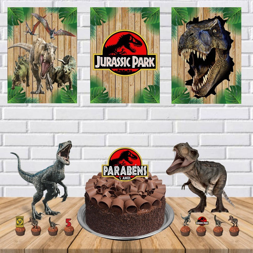 Kit Aniversário Jurassic Park Só Um Bolinho 