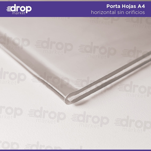 Imagen 5 de 10 de Porta Hojas A4 Sobre Pared | Pet Tipo Acrílico | X 50 U.