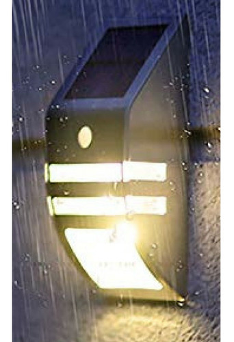Imagen 5 de 9 de Aplique Led Solar Acero Inoxidable Fotocélula + Sensor 4 + 1