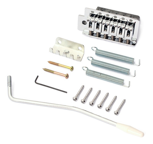 Ponte De Tremolo Prateada De 6 Cordas, Canhota, Adequada Par
