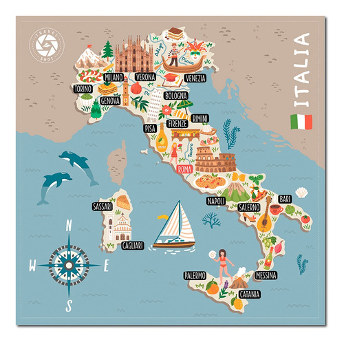 Mapa Italia Con Realidad Aumentada