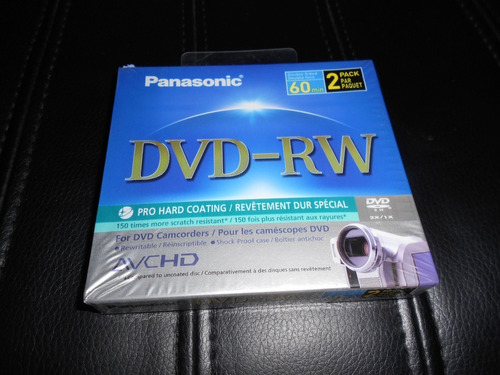 Panasonic Mini Dvd-rw 2x 2.8 Gb 60 Min 2 Pack