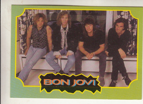 1997 Rock Cards Tarjeta Grupo Bon Jovi Unica Argentina Raro