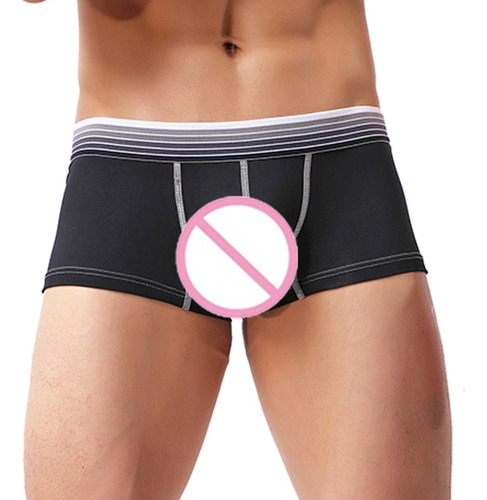 Calzoncillos Bóxer A Rayas Para Hombre 2024 Con Bolsa Integr