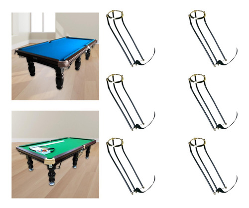 6 Piezas De Mesa De Billar Accesorios De Rieles De Estilo B