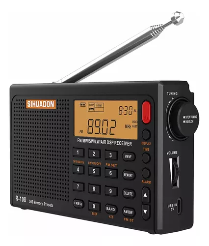 Radio Multibanda Digital + Banda Aérea Bat. Recargable / Dsp