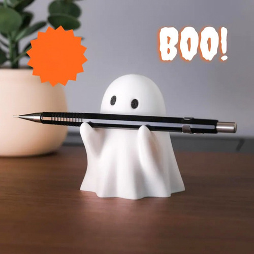 Hhh Porta-canetas Ghost Office Com Enfeites Fofos De Resina