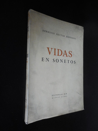 Vidas En Sonetos Herminio Hector Rondano Dedicado Por Autor