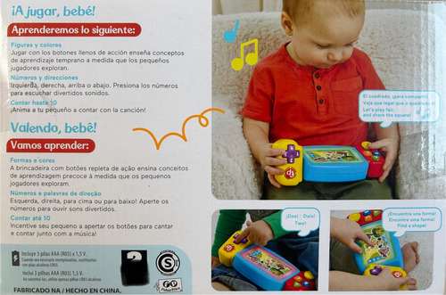 Videojuego Fisher-price Aprende Conmigo, Control Luz Sonido