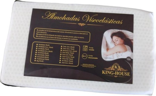 Almohada King-house 70x40 Visco Dual Relax Art 012