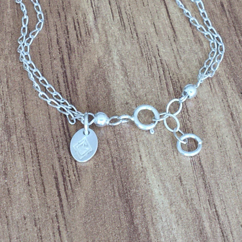 Imagen 5 de 10 de Pulsera De Plata 925 Con Dijes De Luna, Estrella Y Swarovski