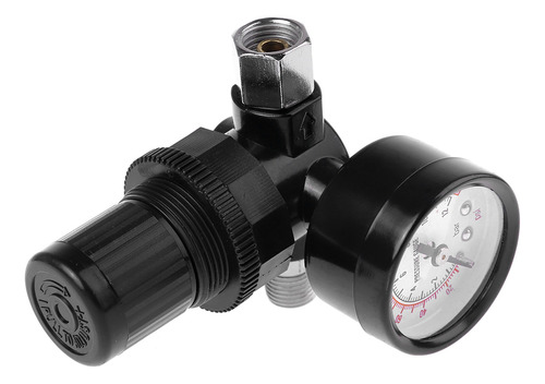 Regulador De Presión De Aire Flow Spray Con Manómetro 12 Bar
