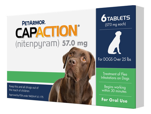 Petarmor Capaction (nitenpirama) Tratamiento Oral Para Pulga