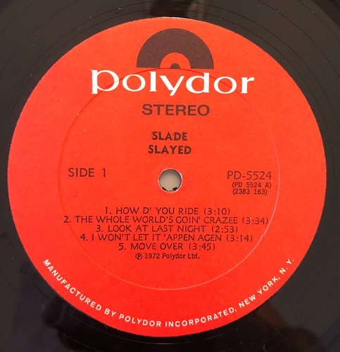 Lp Slade - Slayed - 1972 Importado (impecável) (Usado)