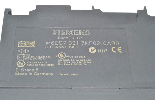 Modulo Entrada Analog Sm331 8x Siemens 6es7331-7kf02-0ab0