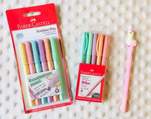 Imagen 2 de 3 de Resaltadores Pastel Faber Castell, Esferos Bonitos