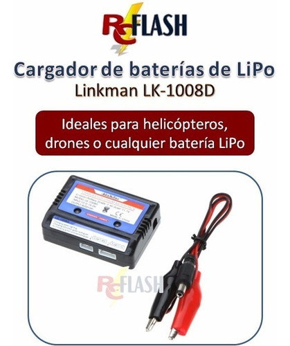 Cargador Lipo De 7,4v Y 11,1v Helicoptero Auto Dron Avion