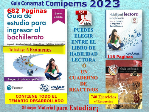 Guia Comipems Conamat 6ta. Ed. Con Material Adicional Examen (Usado)