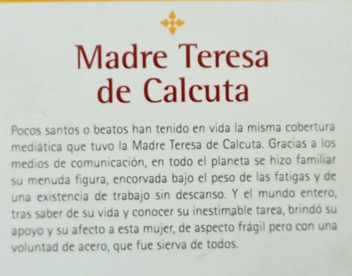 Madre Teresa De Calcuta - Maestros De La Fe