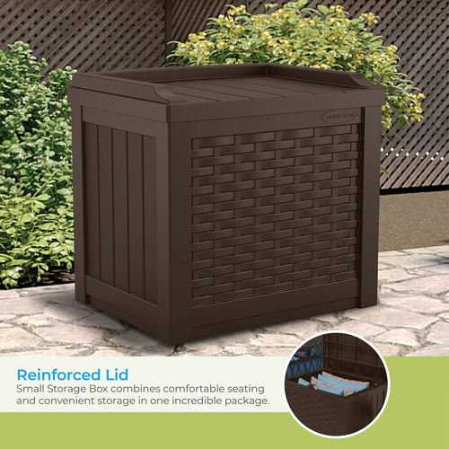 Suncast Asiento De Almacenamiento De Resina Pequeño De 22 Java 0 Mm 0 Cm