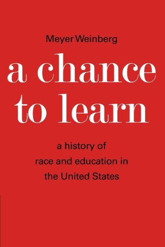Livro A Chance To Learn De Meyer Weinberg Cambridge Universi