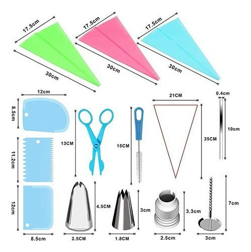 L Juego De 72 Piezas Para Decoración De Tartas, Set De