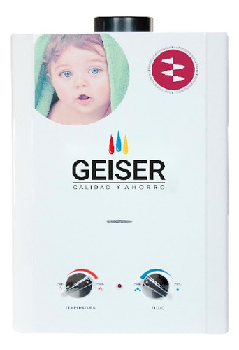 Boiler De Paso Enerheat / Geiser 5lt Gas Lp Color Blanco Tipo De Gas Glp