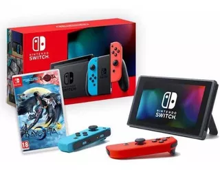 Consola Nintendo Switch 2019 Neon + Bayonetta 2 Neuvo
