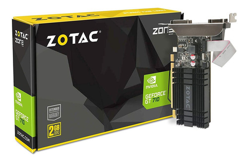 Placa De Video Zotac Geforce Gt 710 Ddr3 Pci-e2.0 Hdmi Vga