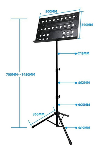 Music Stand Folding Professional Portable Portable Music