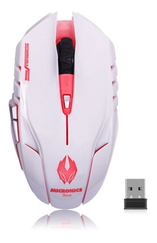 Mouse Inalambrico Recargable Micronics Alien