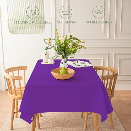 Mantel Resistente Para Mesa De 6 Pies, Antimanchas Y Lavable