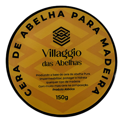 Cera De Abelha Para Madeira Tabuas Brilho Proteção 150g