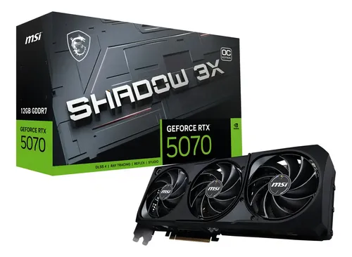 Placa De Vídeo Geforce Rtx 5070 12gb Msi Shadow 3x Oc 6