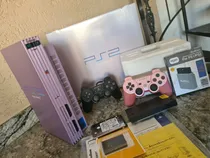 Comprar Playstation 2 Fat Sakura Com Hd Interno 500gb Lotado, Controle Rosa Original De Ps3, Leitor 100%! Sony Play 2 Japones Ps2 Play 2 Sakura, Ps2 Rosa